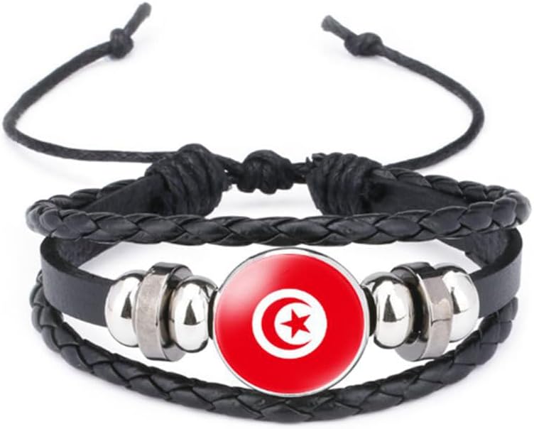 Tunisia Flag Bracelet
