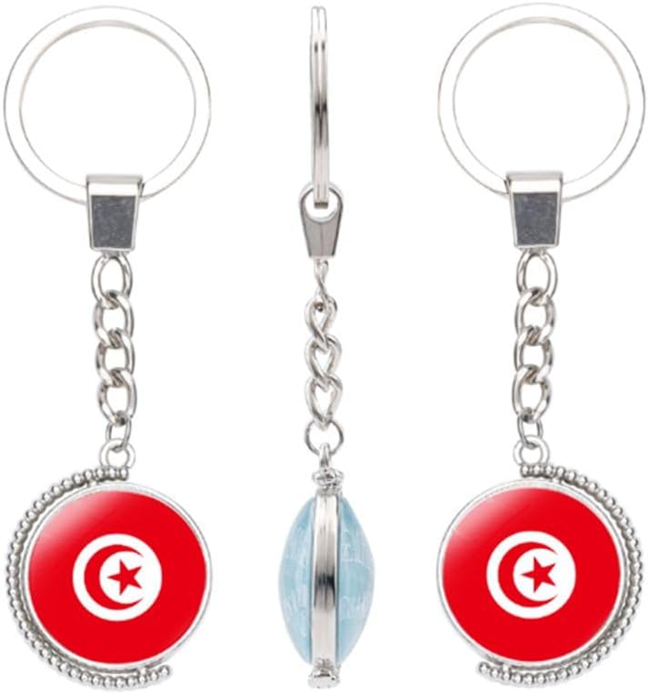 Tunisia Flag Keychain