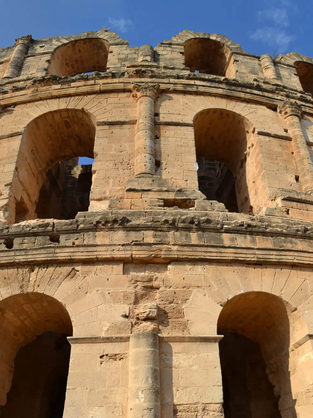 Arches of the El Jem Roman amphitheatre