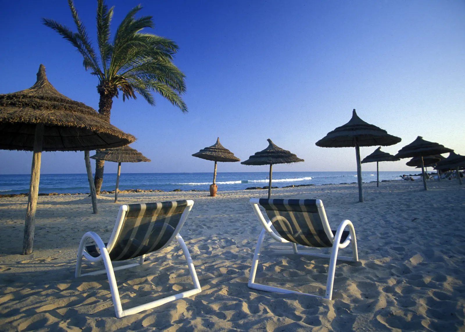 Sousse beach in shoulder season